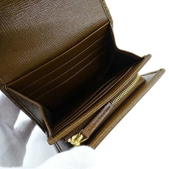 GUCCI Wallet Horsebit GG Supreme Canvas Brown 621891 - Picture 6 of 12